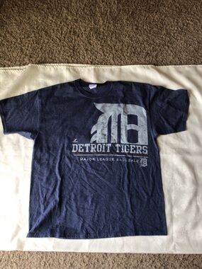 Majestic Navy Detroit Tigers Graphic Tee - Men's Short Sleeve